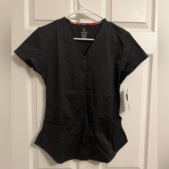 Chic Flex Tops - Chic Flex Gray Scrub Top